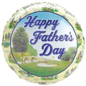   Fathers Day Golfing Day 18 inch Foil Balloon