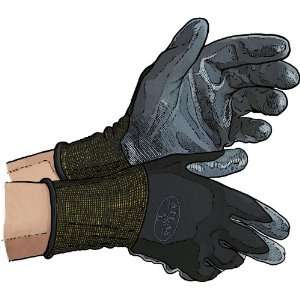 Mens Nitrile Coated Gloves   Black L:  Industrial 