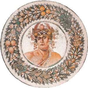  40 Bacchus God Of Wine Marble Medallion Wall Decor 