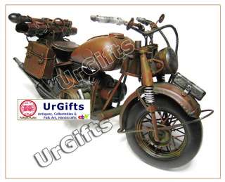   Hand Made Art Bar Decor Military Motorcycle 1/6 BMW R75 1942  