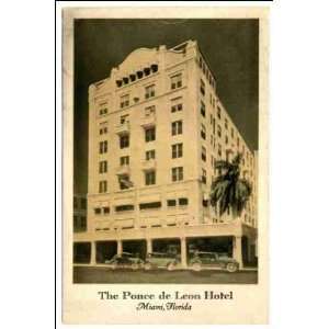    Reprint The Ponce de Leon Hotel, Miami, Florida: Home & Kitchen