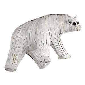  Natural Reed Ornament   Polar Bear