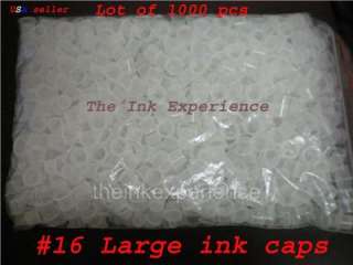 TATTOO INK CUPS CAPS #16 Large   1000 pcs   16MM USA  
