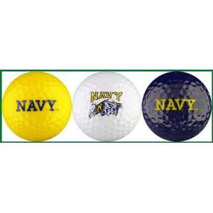 US Naval Academy Golf Balls 3 Piece Gift Set with NCAA 