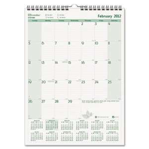  EcoLogix Monthly Wall Calendar, 12 x 17, 2012 Electronics