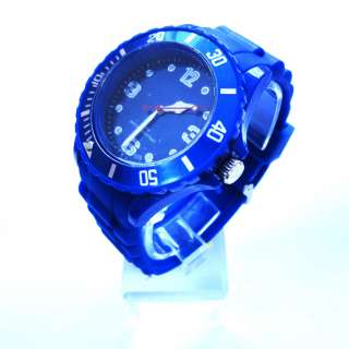 big new sport watch fashion Silicone Rubber sheet Jelly Wrist Watch 