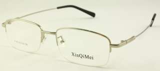 Half Rimless Eyeglasses Frames 8158 Mens Memory Temple for Bifocals 