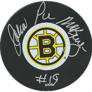 John McKenzie Autographed Hockey Puck   )  Sports 