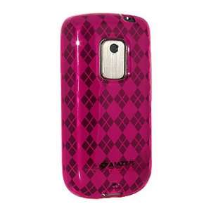  Amzer Luxe Argyle Skin Case for Sprint HTC Hero   Hot Pink 