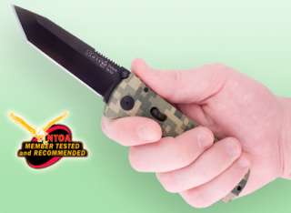  SOG Specialty Knives & Tools TF 11 Trident Tanto Digi Camo Knife 