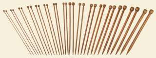 Knitting Needles Bamboo Single Point Size 0 17 16x2 pcs 10 Inch 