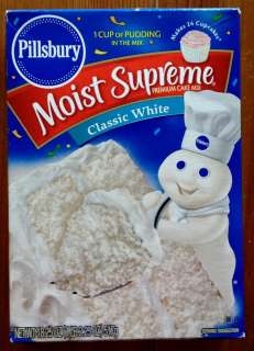 Pillsbury Classic White Premium Cake Cupcake Mix Moist Supreme 1 Box 