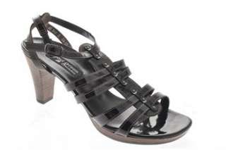 Paul Green NEW Electra Womens Heels Sandals Black Patent Leather 8/5.5 
