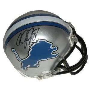 Calvin Johnson Signed Detroit Lions Mini Helmet  Sports 