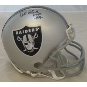    Art Shell Autographed Oakland Raiders Mini Helmet 