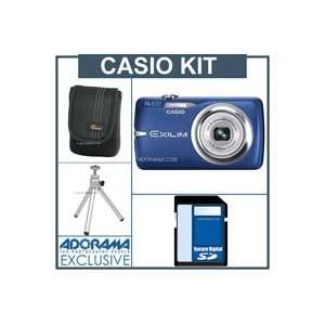 Casio Exilim Zoom EX Z550 Digital Camera Kit   Blue   with 