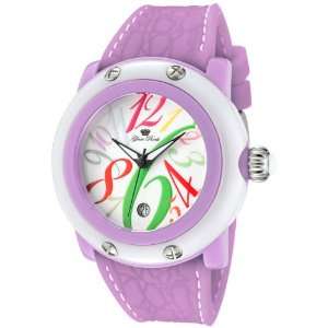 Womens Crazy Sexy Cool White Dial Lilac Silicone  Sports 