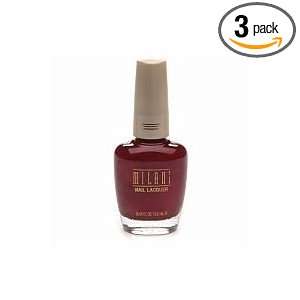  Milani Nail Lacquer, Bet on Red 94, .45 Fl Oz, 3 Pack 
