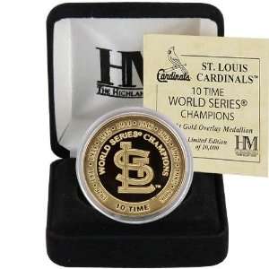  St Louis Cardinals 10 Time World Series Champions Coin 