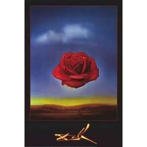 Dali Meditative Rose Poster, 24 x 36