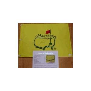 Tiger Woods Signed Autographed Pre 1999 Masters Flag Pin. Woods won in 