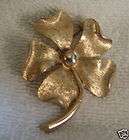 Vintage signed Sarah Coventry Enamel Flower Brooch Pin  