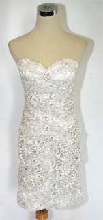 NWT HAILEY $160 SILVER Womens Cocktail Evening Dress 2  
