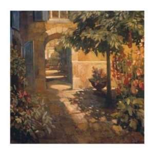  Philip Craig   Courtyard In Provence Canvas: Home 