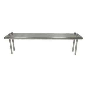 Shelf, Table Mounted, Single Deck, 10D, 84W, 18 Gauge 430 Stainless 