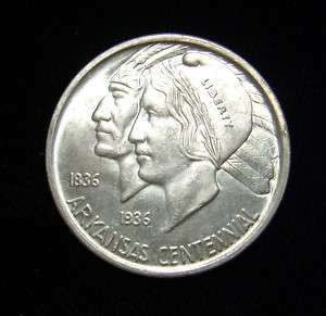 1935 P Half Dollar Silver Coin Arkansas Centennial  