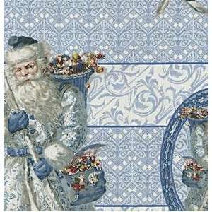   Chritmas Victorian Santa Fabric By The Yard: Arts, Crafts & Sewing
