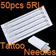50PCS Tattoo Needles Round Liner 1RL 3RL 5RL 7RL​ 9RL  