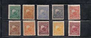 Salvador Stamps  Scott # 60 69/A18 Mint/H 1892  