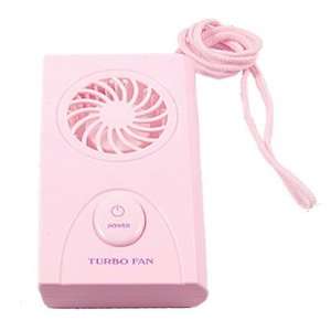 Amico Travel Turbo Blade Electronic Cooler Fan w Neck Strap Pink 