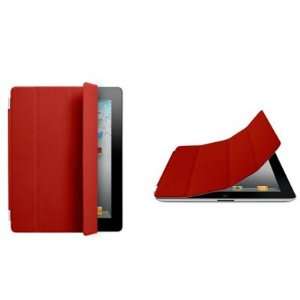   IPAD2 J0385R Ultra Thin Smart Cover with Holder for iPad 2 (Red