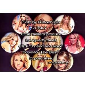  Set of 10 Carrie Underwood Pins 1.25 Buttons: Everything 