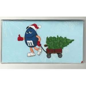  Checkbook Cover Blue M&M Guy Christmas Holiday: Everything 