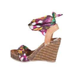 Refresh by Beston Womens Shania Camel Wedge Sandals  