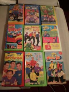   WIGGLES VHS MOVIES WAKE UP JEFF TOOT TOOT YUMMY YUMMY DANCE PARTY