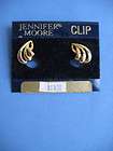 Jennifer Moore Clip On Earrings, Gold #12343GC New