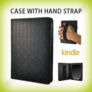   Veggie Leather Case Cover w/ Hand Strap for New  Kindle 4  