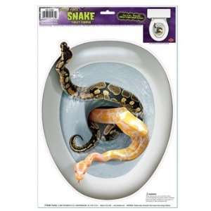  Snake Toilet Topper Peel N Place Party Accessory (1 count 