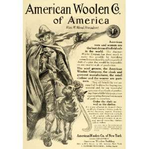 1911 Ad American Woolen Company of America William M Wood President 