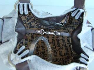 New JUICY COUTURE Gray Scottie Bling BABY FLUFFY Bag  