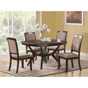  Memphis Square 5 Pc Dining Set by Coaster Fine Furniture 
