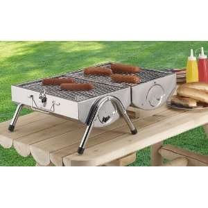    Chefmaster Stainless Steel Charcoal Grill Patio, Lawn & Garden