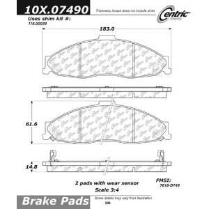  Centric Parts 105.07490 Ceramic Brake Pad Automotive