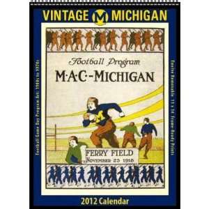  Michigan Wolverines 2012 Vintage Football Calendar Sports 
