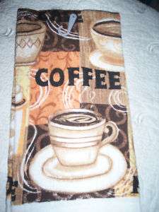 COFFEE CUPS KITCHEN DISH TOWEL POTHOLDERS OR OVEN MITT  