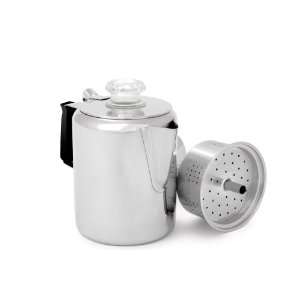 GSI Outdoors Glaicer Stainless Percolator with Silicone Handle, 3 Cup 